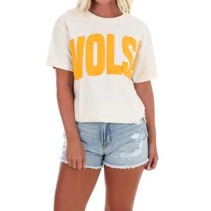 NEW LIVYLU mono puff ink heavyweight tee in off white